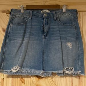 Light Wash Jean Skirt